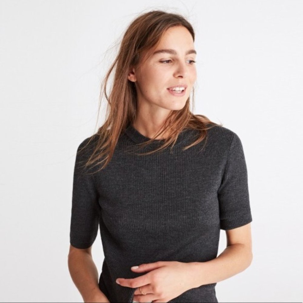 Madewell Ribbed Sweater Top